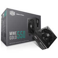 酷冷至尊（CoolerMaster）额定550W MWE550电脑电源(80PLUS金牌/DCtoDC架构/45℃无损输出/3年换新/台式电源)