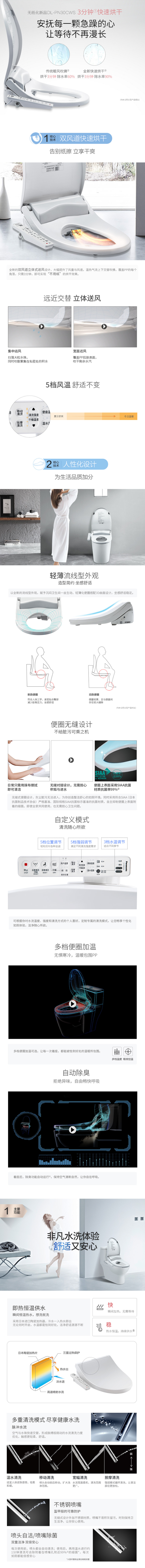 松下 快速烘干系列 电子坐便盖