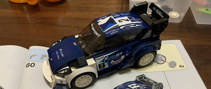 乐高75885福特嘉年华M-Sport车队世界拉力锦标赛赛车