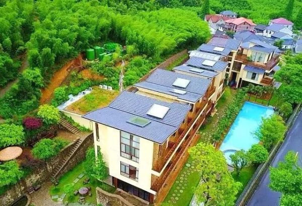 一座颇具唐宋风的竹木民宿,占地3000㎡!莫干西楼度假酒店1晚套餐