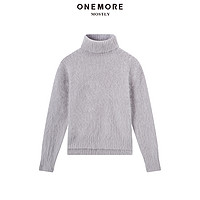 【商场同款】ONE MORE2018冬装新款高领兔毛毛衫A1MA8E11C21