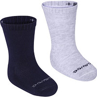 幼童体能防滑健身袜（两双装）-海军色/斑驳灰色