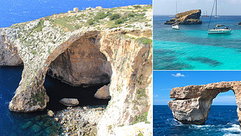 有空想之深夜食堂 篇十六：Malta三打卡-蓝洞Blue Grotto、蓝窗Azure Window、蓝湖Blue Lagoon 
