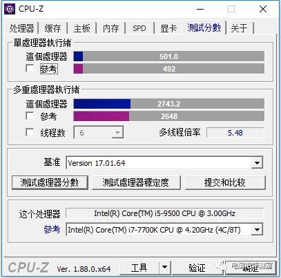 intel也开始玩马甲：intel 英特尔 9代酷睿 i5-9500 QS版 CPU 简单测试