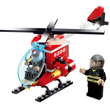 廉价积木系列—GUDI 古迪 9206 消防直升机