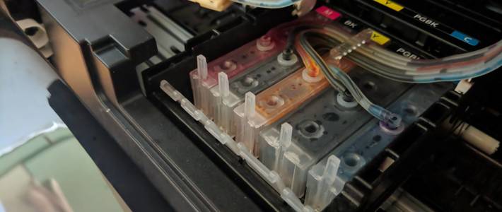 130rmb的佳能 canon ts6120打印机外置连供改装 ts9120可参考