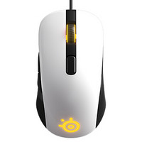 赛睿（SteelSeries）RIVAL106 有线鼠标 游戏鼠标 RGB鼠标 吃鸡鼠标 电竞鼠标 白色镜面版 自营