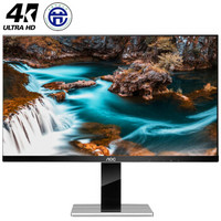 AOC U2777PQU 27英寸4K高清 IPS 设计摄影电脑显示器 99%sRGB覆盖 旋转升降可壁挂 PS4 1080显卡外接推荐