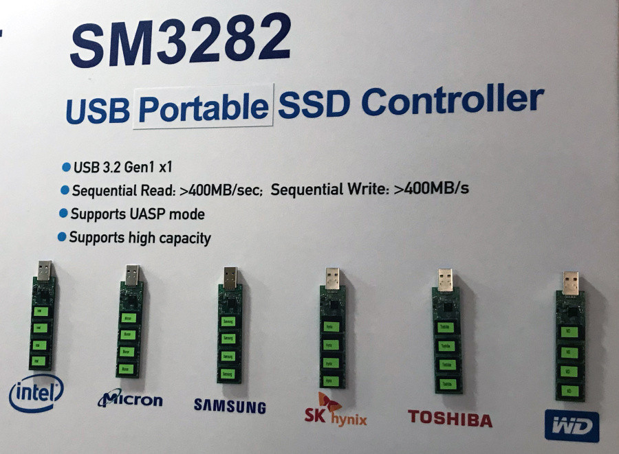 USB SSD 有望：慧荣展示单芯片USB SSD主控SM3282