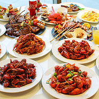 上海千禧海鸥大酒店小龙虾+户外烧烤主题自助晚餐