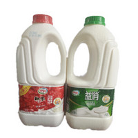 伊利 伊利益消活性乳酸菌1.5kg*2桶装风味发酵乳水果捞酸奶 原味2桶