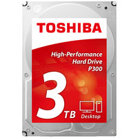 东芝(TOSHIBA)3TB 64MB 7200RPM 台式机机械硬盘 SATA接口 P300系列(HDWD130)