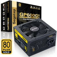 鑫谷（Segotep）额定500W GP600G黑金版电源（金牌认证/宽幅/背线/智能温控风扇/台式机电脑主机箱电源）