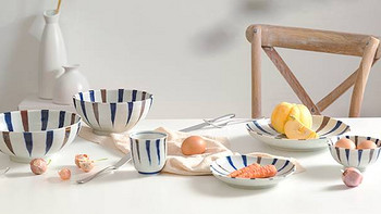 器以悦己，食以悦人：AITO Kusa 三峰 系列 蓝十草 美浓烧 餐具6件套