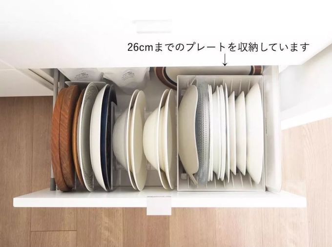 日本主妇的餐柜整理术简单到逆天,比你多收纳100件餐具,厨房还高颜有生活气!