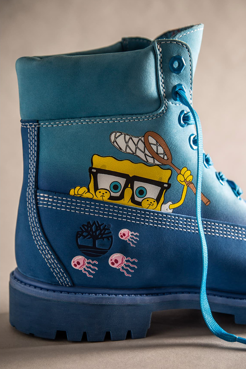 The SpongeBob x Timberland 推出合作款工装靴