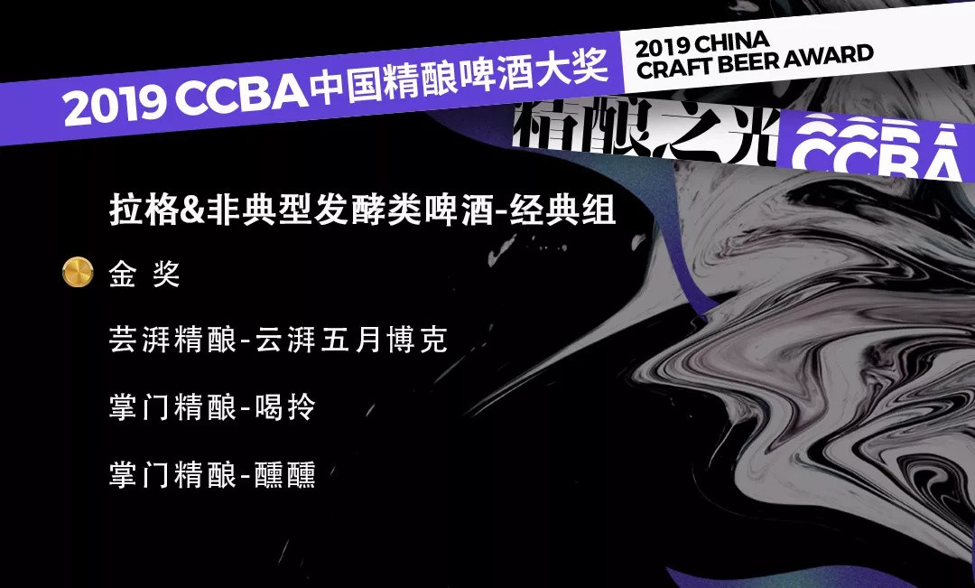 2019第四届CCBA中国精酿啤酒大奖获奖榜单！这些精酿啤酒你喝过哪款？