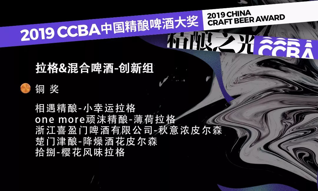 2019第四届CCBA中国精酿啤酒大奖获奖榜单！这些精酿啤酒你喝过哪款？