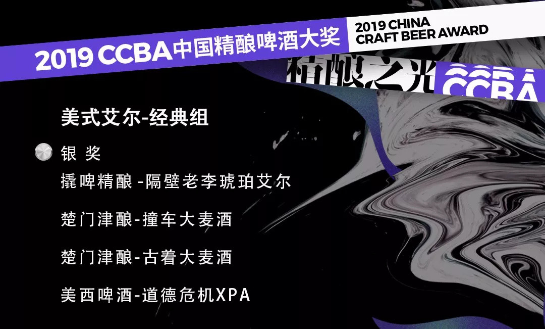 2019第四届CCBA中国精酿啤酒大奖获奖榜单！这些精酿啤酒你喝过哪款？