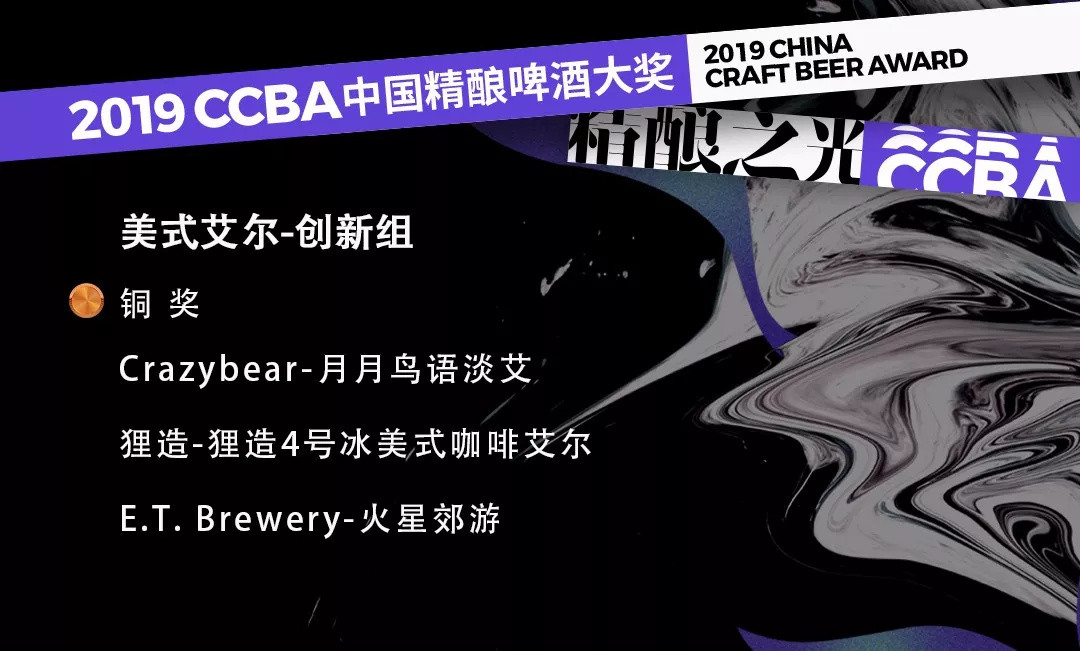 2019第四届CCBA中国精酿啤酒大奖获奖榜单！这些精酿啤酒你喝过哪款？