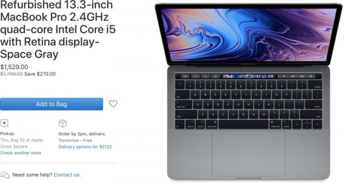 8.5 折优惠：官翻版 2019 款 MacBook Pro 上架苹果美国商城