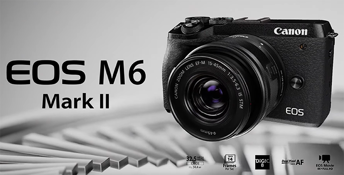 摄影新闻：3250万像素14张连续对焦 佳能EOS M6 Mark II更多详细参数曝光