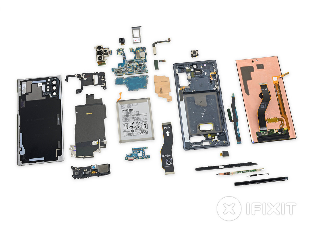 堆叠式主板，可修复性3/10：iFixit 发布 Galaxy Note 10+ 5G 版拆解报告