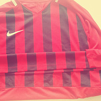 Nike足球训练长袖 红黑色