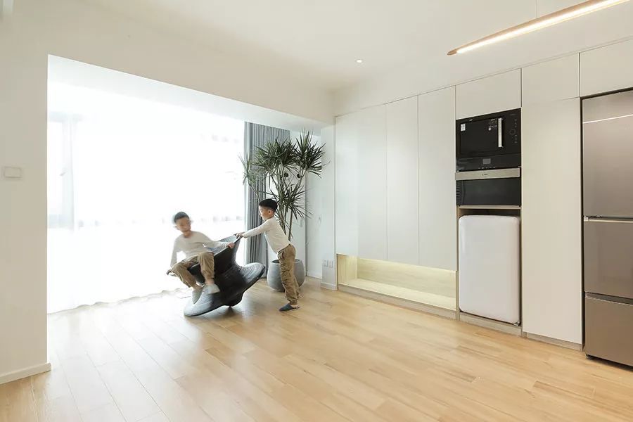 59㎡混搭公寓∣一家四口原本觉得小，这样设计居然宽敞又舒适，简直是小户型装修范本