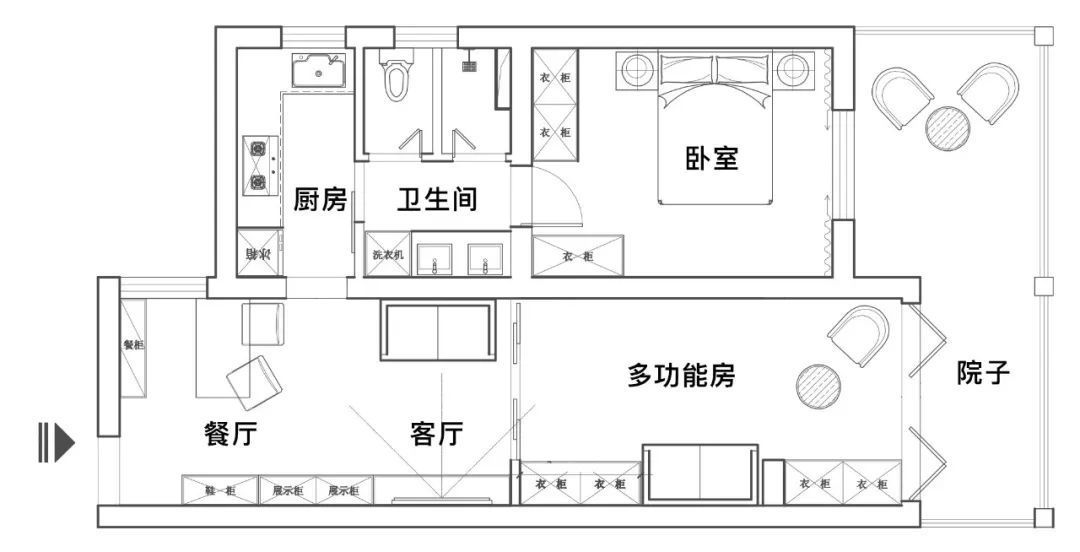 60㎡小户型收纳全靠宜家，卫生间竟然还实现干湿四分离