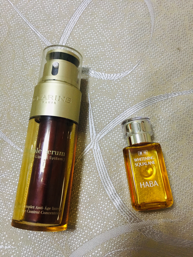 对比双萃精华和HABA黄油使用感
