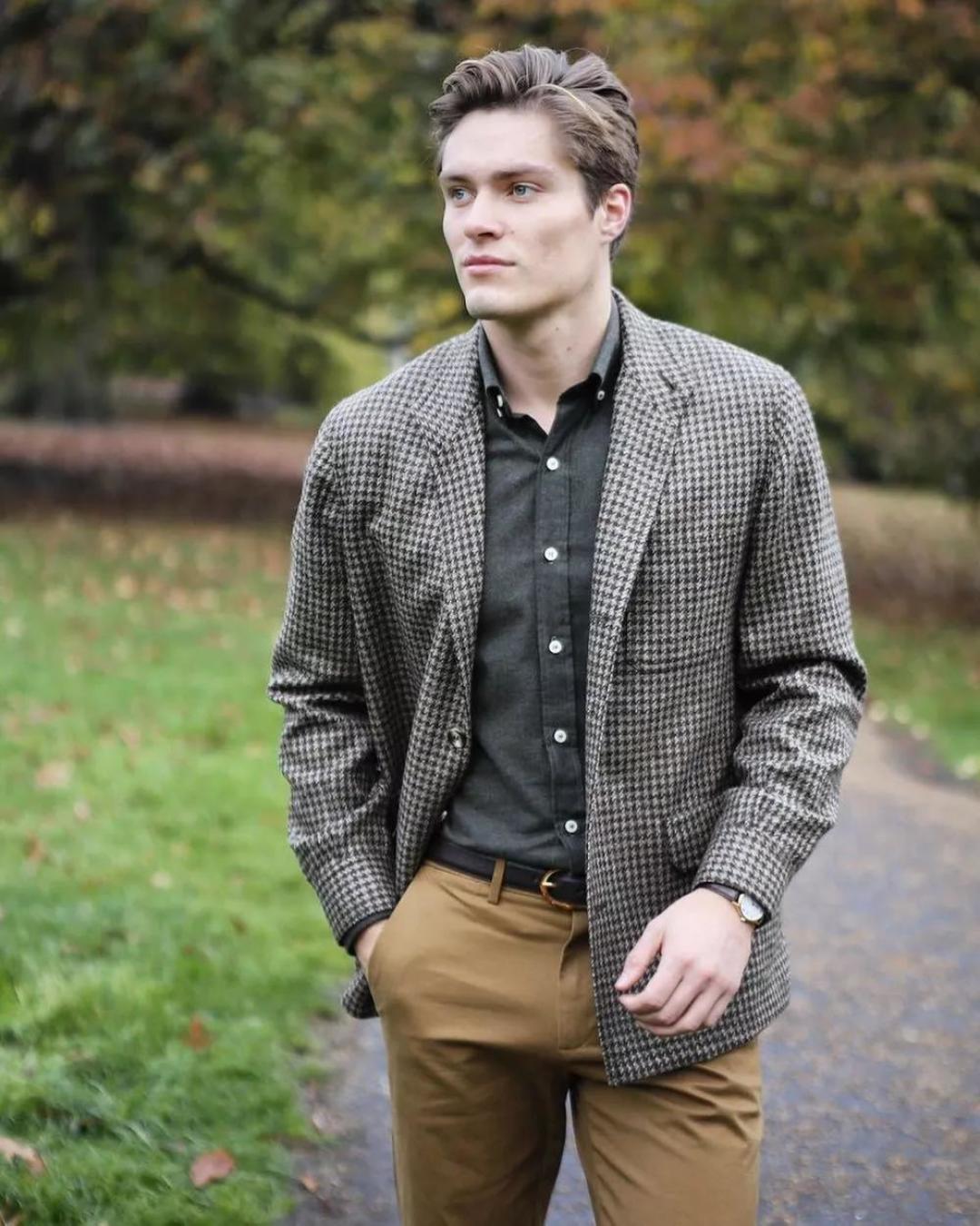 复古男士穿搭:慵懒而精致的西班牙 teba 夹克_服饰鞋包_什么值得买