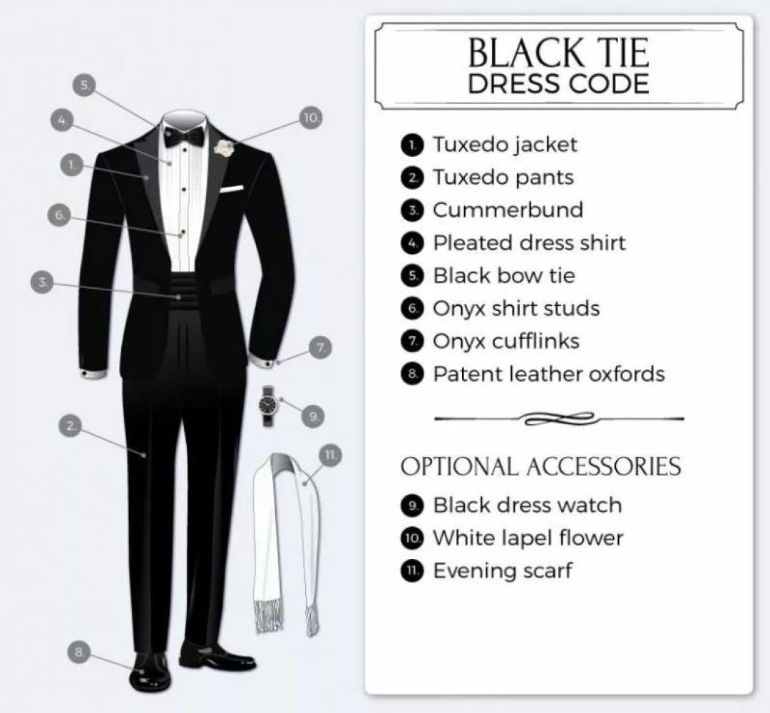 婚礼季大指南:Black Tie Guide | Dress Code