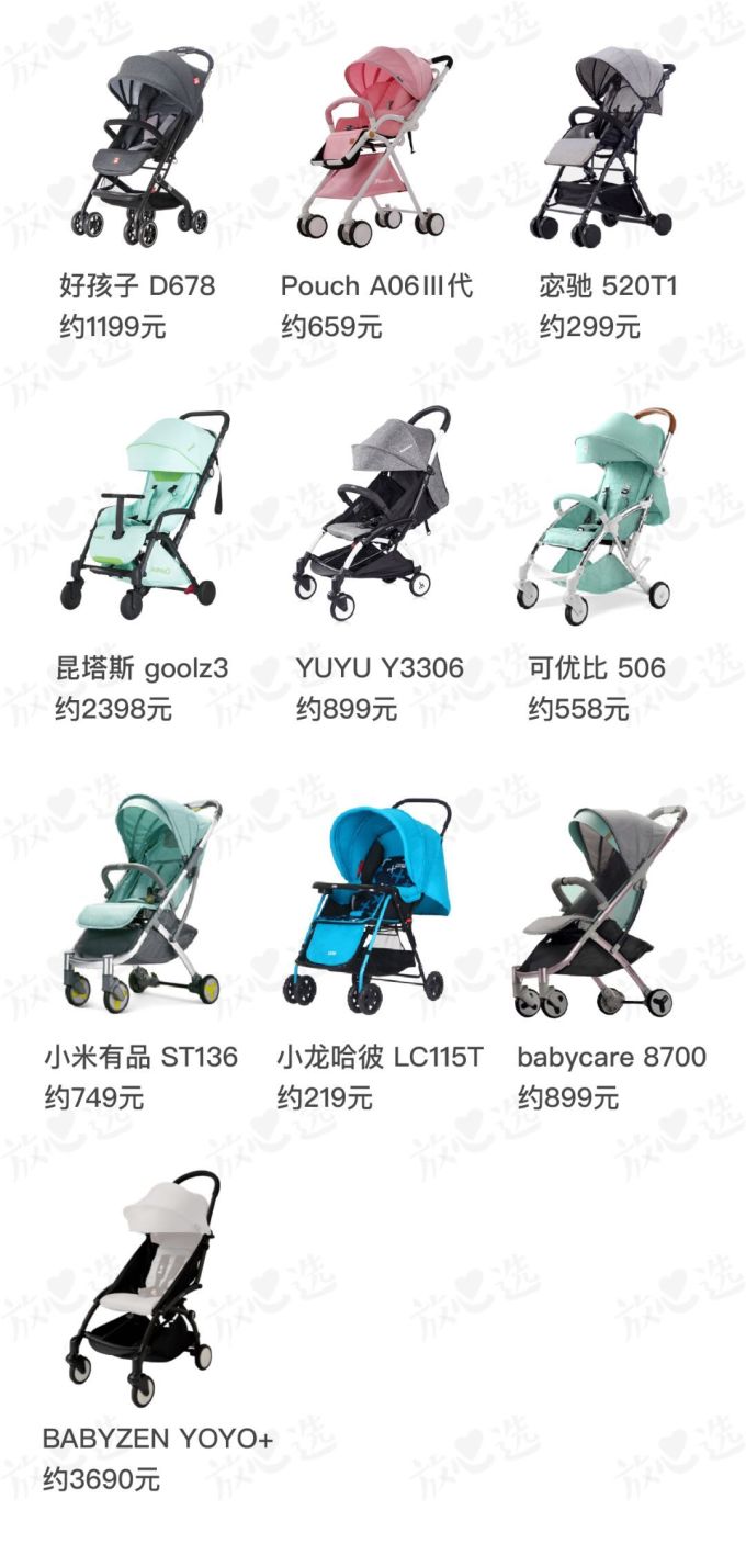 10款婴儿推车评测,谁是带娃神器?