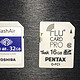 PENTAX 宾得 OFC-1 FLU card开箱首晒和东芝 Flash Air W-04对比