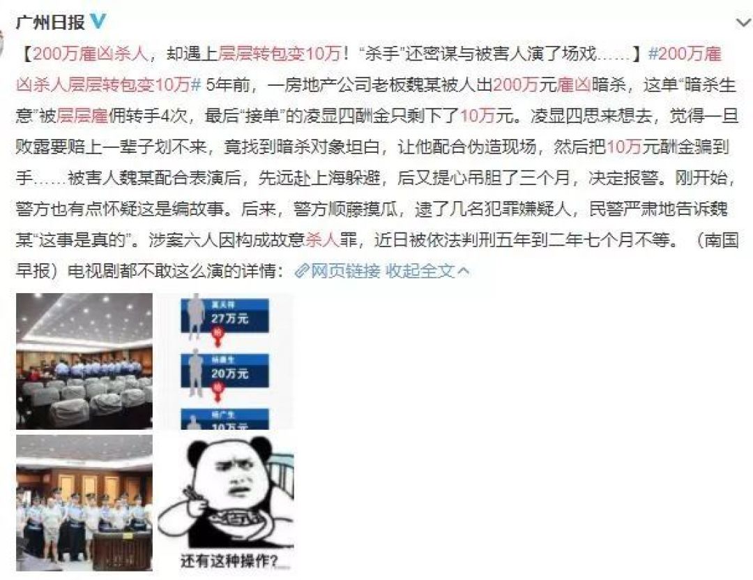 200万买凶杀人,却神反转成年度沙雕新闻?