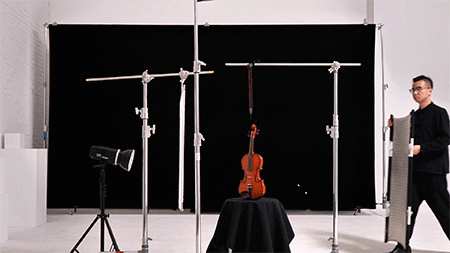 四光源静物拍摄小提琴  神牛AD600 AD200 V1热靴灯 摄影教程课堂
