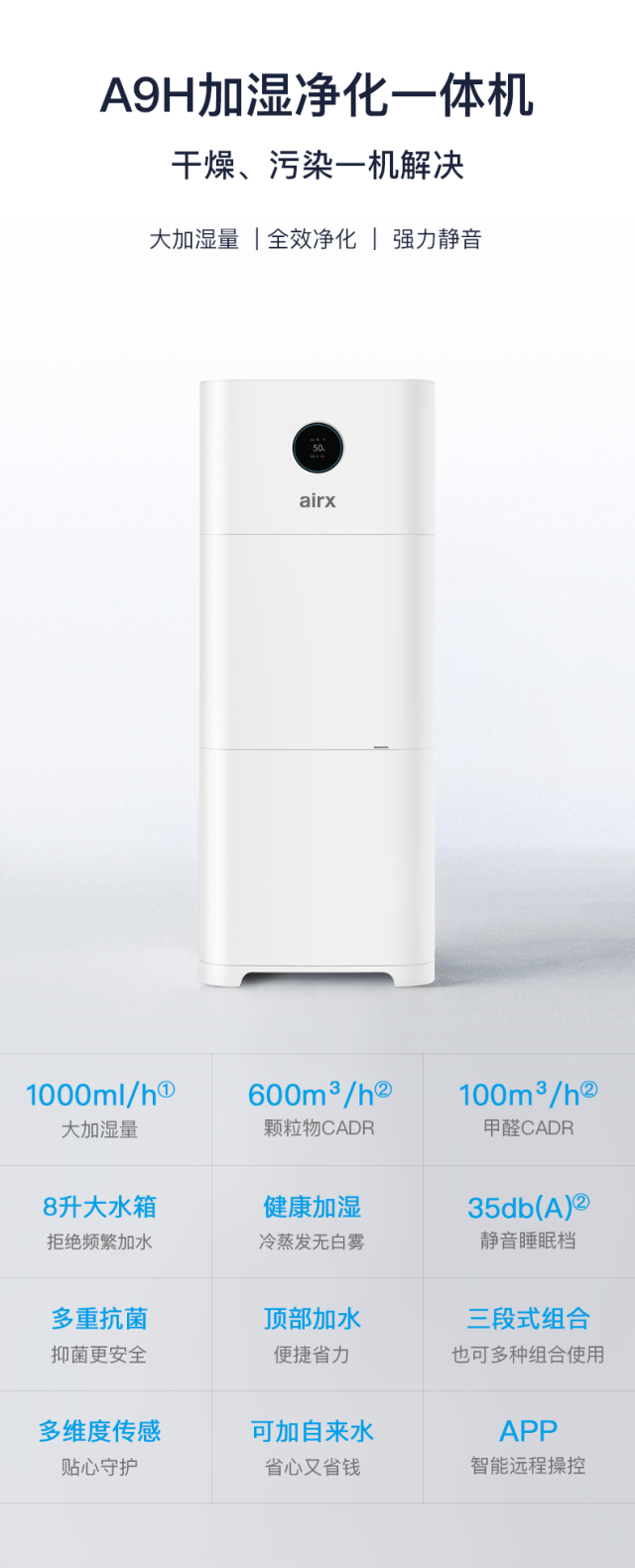 airx A9H加湿净化一体机