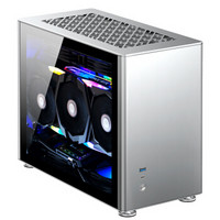 乔思伯（JONSBO）A4Ver1.1版本ITX机箱银色（240水冷/SFX-L电源/325MM长显卡/垂直风道/钢化玻璃侧板）
