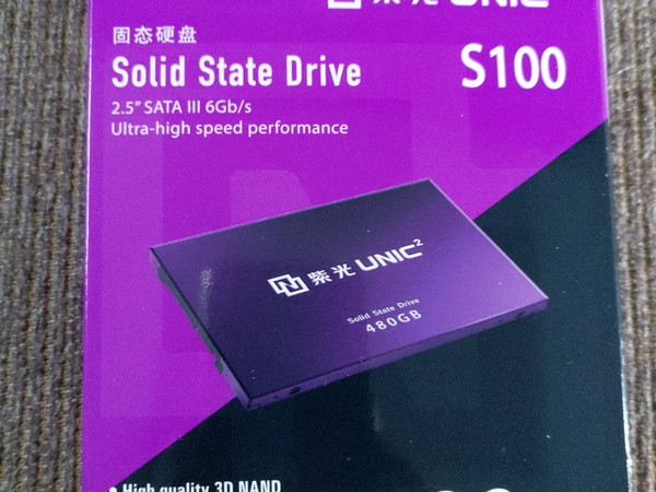 看见优惠就想买，入一个紫光480g固态