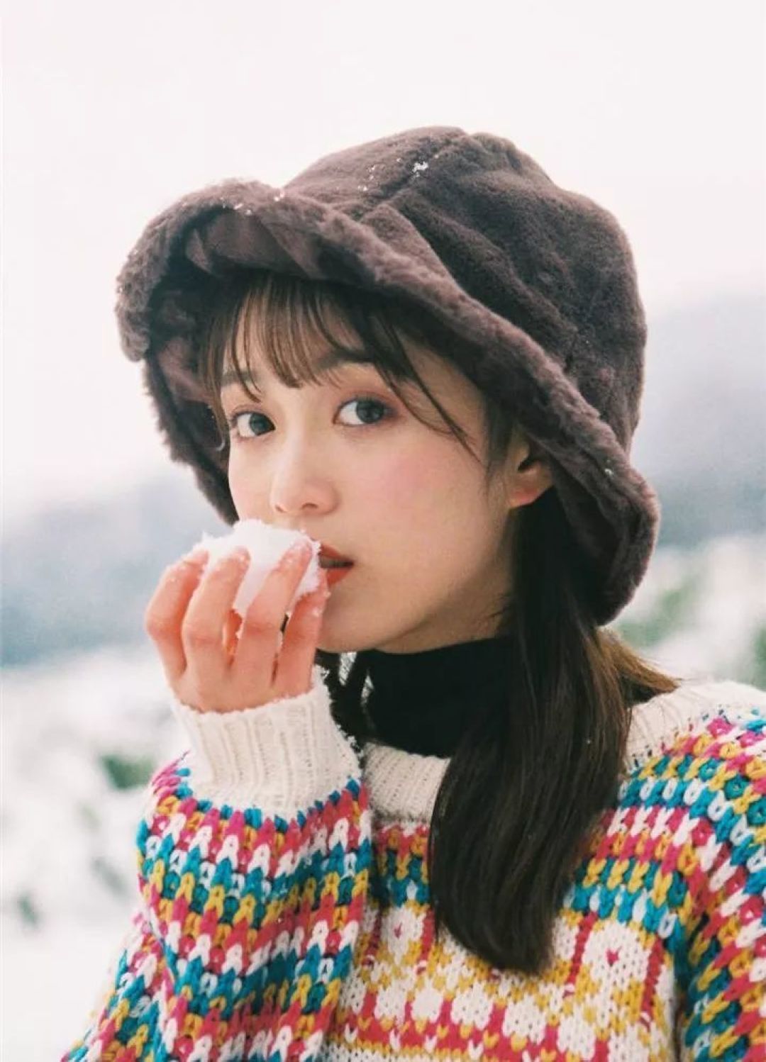如何给女朋友拍一组好看的雪景照?