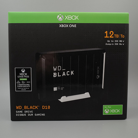 WD 西部数据 BLACK D10 游戏硬盘 12TB XBOX版，到货即晒~