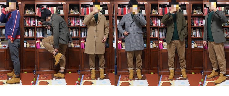 踢不烂大黄靴×灯芯绒裤子 听说会撩又怕冷的男人都这样保暖
