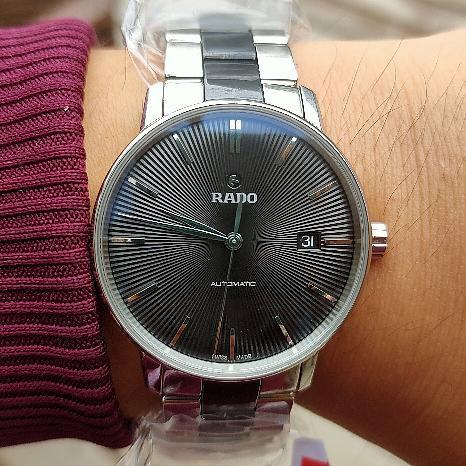 浪琴与RADO谁更好？！非常耐看的正装表RADO雷达R22860152珍珠陶瓷男士机械腕表