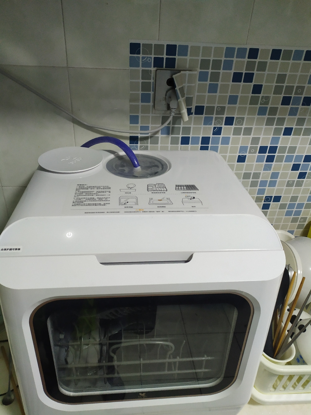布谷洗碗机 布谷BG-DC01台式洗碗机加装进水管