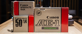 你好1985---开35年前的全套ae1p胶卷相机套装