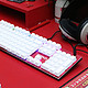 给我红色桌面再添一把‘火’，自带陀螺与声卡的机械键盘