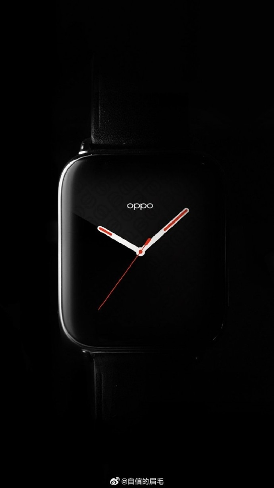 曲面屏配3D玻璃:沈义人晒 OPPO 旗下首款智能手表官图