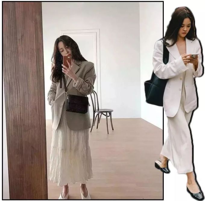 连衣裙+外套=开春王炸组合!显瘦显高巨好看!