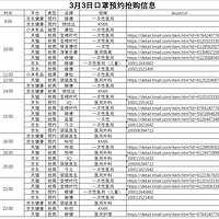 分享一下今日口罩预约抢购宝典